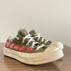 Comme Des Garçon Converse Heart 70 Low Top Sneaker Size Men 4 Women 6